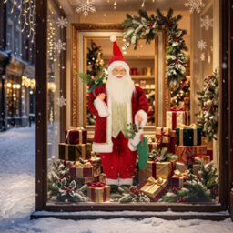 Homcom 4Ft Christmas Singing Dancing Santa Claus With Stocking, Sack - thumbnail 8