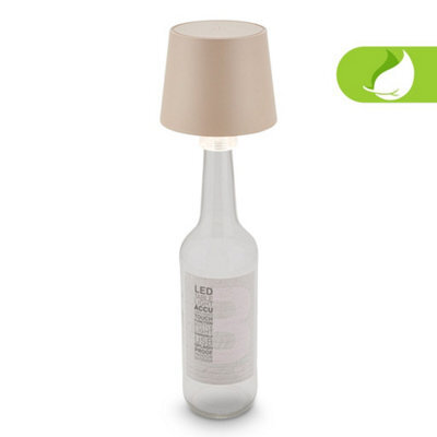 Briloner Beige Bottle Light Usb Rechargeable Table Lamp Dimmable Touch Cordless Outdoor - image 1