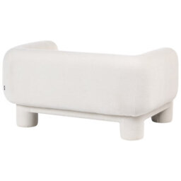 Beliani Soft Curved 3-Seater Sofa Set In White Fabric - Modular, Easy-Care, Plush Seating - thumbnail 8