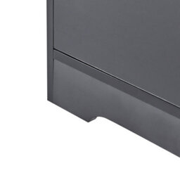 Wyld And Coco Scandinest Black Five-Drawer Sideboard, Mdf Storage Unit In Scandinavian Style For Modern Living - thumbnail 8