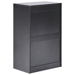 Wyld And Coco Scandinest Black Five-Drawer Sideboard, Mdf Storage Unit In Scandinavian Style For Modern Living - thumbnail 6