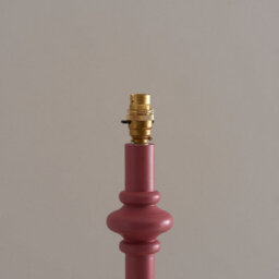 Luminosa Lighting Luminosa Carnaby Satin Pink Clay Paint Floor Lamp With Coral Pink Fabric Ripple Shade 35Cm B22 - thumbnail 5