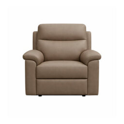 Aspire Marlowe Real Leather Power Recliner Armchair With Usb Charging, Taupe - thumbnail 3