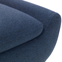 Julian Bowen Gaudi 3 Seater Blue Fabric Upholstered Sofabed, Armless, Clic-Clac, Height: 83 X Width: 195 X Depth: 105Cm - thumbnail 7