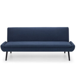 Julian Bowen Gaudi 3 Seater Blue Fabric Upholstered Sofabed, Armless, Clic-Clac, Height: 83 X Width: 195 X Depth: 105Cm - thumbnail 5