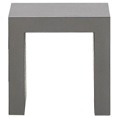 Wyld And Coco Set Of 2 Grey Concrete-Look Garden Stools, Fibre Cement With Steel Reinforcement, 40 X 40 X 40 Cm - image 1