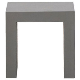 Wyld And Coco Set Of 2 Grey Concrete-Look Garden Stools, Fibre Cement With Steel Reinforcement, 40 X 40 X 40 Cm - thumbnail 1