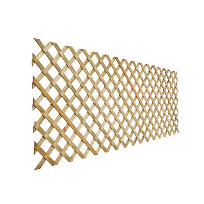 Richard Burbidge Decking 3Ft Green Garden Dividing Screen Timber Trellis Panel (W)244Cm X (H)90Cm - image 1