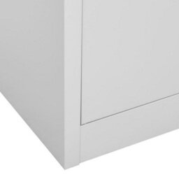 Berkfield Locker Cabinet Light Grey 90X45X92.5 Cm Steel - thumbnail 7