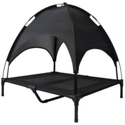 Actiaspet Large Elevated Dog Bed Pet Raised Camping Cot Indoor Outdoor Mesh With Canopy Cover - thumbnail 4