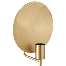 Orsina White Marble Table Lamp With Satin Gold Metal Shade, Square Base Lamp, Light Fixture For Luxe Interiors - thumbnail 8