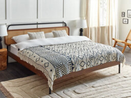 Beliani Blanket Najuy Cotton 150 X 200 Cm Beige - thumbnail 2