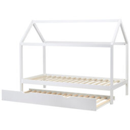 Beliani Kids Trundle Bed Pine Wood Crillon 90 X 200 Cm (Eu Single) White - thumbnail 8