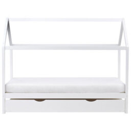 Beliani Kids Trundle Bed Pine Wood Crillon 90 X 200 Cm (Eu Single) White - thumbnail 5