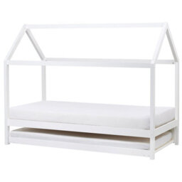 Beliani Kids Trundle Bed Pine Wood Crillon 90 X 200 Cm (Eu Single) White - thumbnail 6