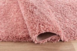 Desire Rugs Plain Living Room Shaggy Area Rugs Baby Pink 120X170 Cm - thumbnail 4