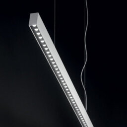Ideal Lux Office Led Decorative Linear Straight Bar Pendant Black, 4000K - thumbnail 2