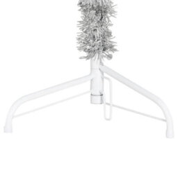 Berkfield Slim Artificial Half Christmas Tree With Stand Silver 210 Cm - thumbnail 8