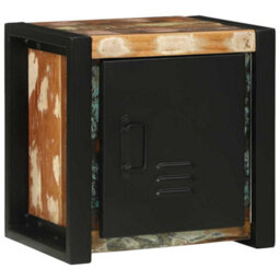 Berkfield Bathroom Furniture Set 3 Pcs Multicolour Solid Reclaimed Wood - thumbnail 7