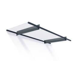 Canopia By Palram Nancy 2050 Grey Door Canopy, (H)14Cm (W)205.5Cm (D)94Cm - thumbnail 1