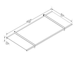 Canopia By Palram Nancy 2050 Grey Door Canopy, (H)14Cm (W)205.5Cm (D)94Cm - thumbnail 4