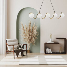 Ceiling Lamp Chandelier Toolight  App1780-5Cp Brush Gold - thumbnail 3
