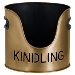 Bronze  Finish  Logs  And  Kindling  Buckets  &  Matchstick  Holder - thumbnail 3