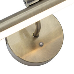 Happy Homewares Antique Brass Wireless Rechargeable Led Touch Dimmable Picture Light - thumbnail 3
