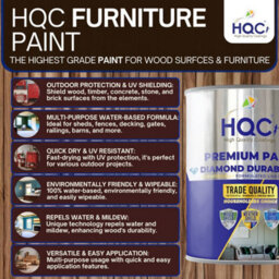 Hqc Furniture Paint - Quick Dry, Durable & Scratch Resistant - Ivory - 1L - thumbnail 5