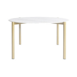Uk Homeliving Kosei Coffee Table - White And Gold - thumbnail 2