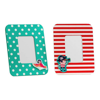 Orsina Playful Design Assorted 4 X 6 Photo Frames, Pirate Themed Picture Frame, Durable Multi Photo Frame For Wall - image 1