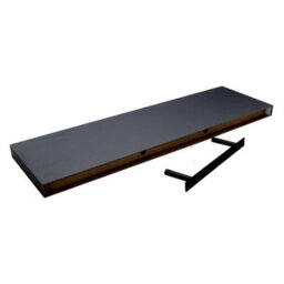 Harbour Housewares 100Cm Floating Wall Shelves- Black - Photo Gallery Bookshelf Wall Shelves For Storage & Display - Set Of 2 - thumbnail 5