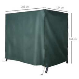 Outsunny Garden Furniture Protector Patio Swing Chair Cover Deep Green - thumbnail 3