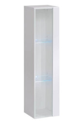 Arte Switch Xi White Gloss Entertainment Unit For Tvs Up To 75 Inch - Elegant Wall System With Led-Lit Glass Display - thumbnail 5