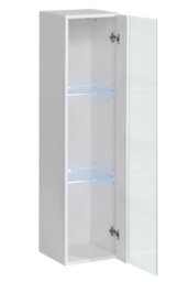 Arte Switch Xi White Gloss Entertainment Unit For Tvs Up To 75 Inch - Elegant Wall System With Led-Lit Glass Display - thumbnail 4