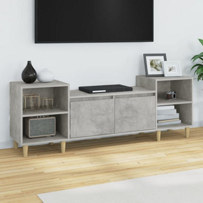 Walplus Tv Cabinet Concrete Grey 160X35X55 Cm Engineered Wood - image 1
