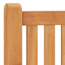 Berkfield Garden Bench 114 Cm Solid Teak Wood - thumbnail 5