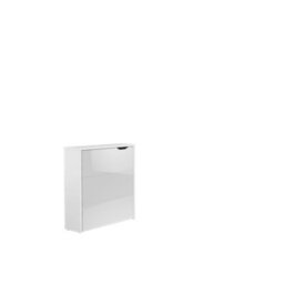 Arte Work Concept Slim White Gloss Convertible Hidden Desk 90Cm - Left - thumbnail 2