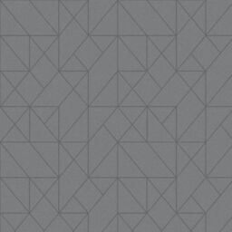 GoodHome Patula Dark Grey Geometric Ridged Effect Contemporary Textured Wallpaper - thumbnail 3