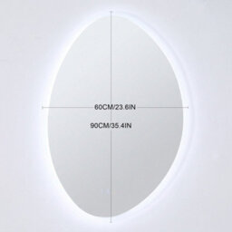 Living And Home 600 X 900mm Anti-Fog Bathroom Frameless Mirror With Dimmable Led Light - thumbnail 6