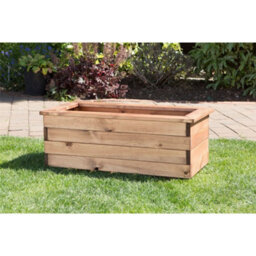 Marlborough Traditional Large Wooden Trough Planter - thumbnail 1