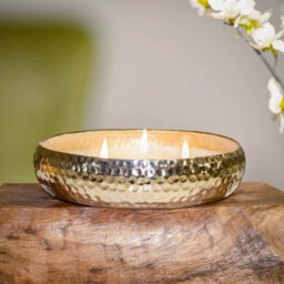 Marco Paul Scented 3 Wick Candle Dish - Silver