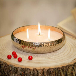 Marco Paul Scented 3 Wick Candle Dish - Silver - thumbnail 2