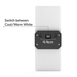Geezy Set Of 2 Dual White Solar Powered Led Lights Outdoor Garden Fence Wall Lights - thumbnail 6