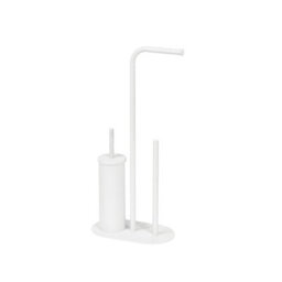 Showerdrape Aspen White 3 In 1 Toilet Roll & Brush Combo - thumbnail 3