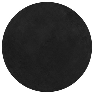 Berkfield Modern Rug Huarte Short Pile Soft And Washable Black Size  160 Cm