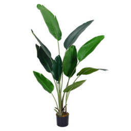 Living And Home Artificial Banana Tree Fake Plant House Plant In Black Pot 160 Cm - thumbnail 5