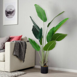 Living And Home Artificial Banana Tree Fake Plant House Plant In Black Pot 160 Cm - thumbnail 2