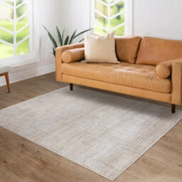 The Rug Edit Axel Scandi Grid Ivory Living Room Rug - 160X220Cm - thumbnail 1
