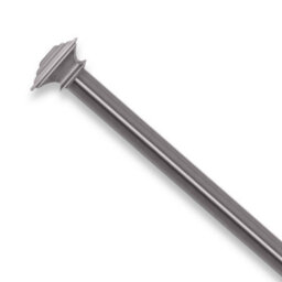 Aspire Homeware Plain Metal Curtain Pole With Lamp Square Finials Extendable Rod 70-120 Cm (Black Nickel) - thumbnail 1